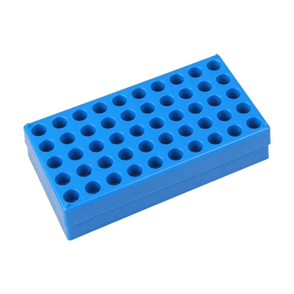 10 Packs Vial Rack Single Blue Holds 50 Standard 12 mm 2 mL vials