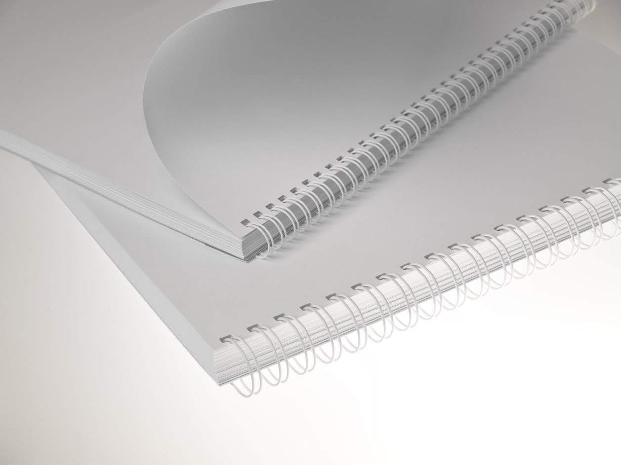 Renz 310800034 8.0 mm Ring Wire Cut Element - White. 3:1 Pitch. A4. 100 Wires per Box.