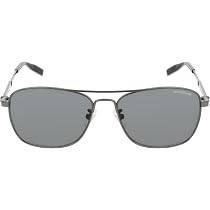 Amazon.com: MONTBLANC Aviator Sunglasses Ruthenium Ruthenium Grey 