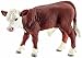 Schleich Hereford Calf Toy Figure