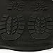 Ottomanson TRY RDM PDM Collection Indoor/Outdoor Boot Tray Non-Slip Doormat Modern Mat for Entryway Patio Backyard Garage, Black, Pet-17.5