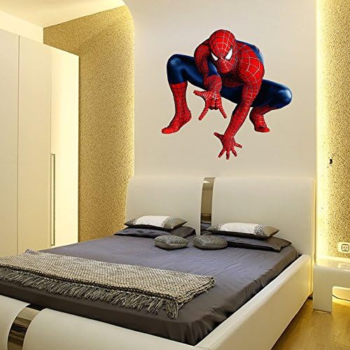 Aixiaoxiqing Customizable Colors Spiderman Wall Decals Wall Complicated Decal Wall Stickers Home Decoration NO.3