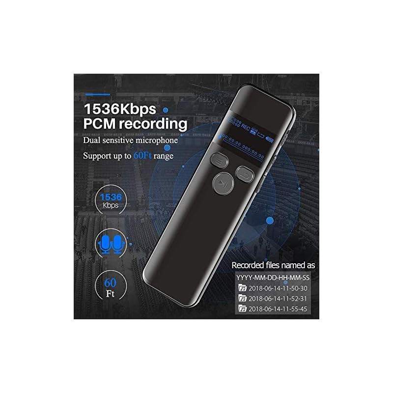 16GB Digital Voice Activated Recorder for Lectures 2019 Aiworth 1160