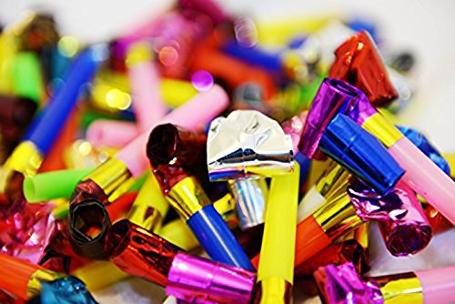 Freedi 100Pcs Party Blowers Noisemaker Squawker Birthday Sport Party Supplies Favors Kid - Thumbnail 3