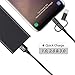 CKCOCO Multi Charger Cable 2Pack 4FT Nylon Braided 3 in 1 Multiple USB Charging Cord Adapter with 8Pin/Type C/Micro USB Connector Ports Support Data Sync and Quick Fast Charge for Universal Use
