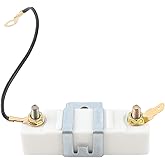 Akozon Ignition Coil Resistor, Metal Ceramic Ballast Resistor Wear Device for 1.5 Ohm Classic Car Ignition Coil Resistor Repl