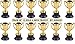 Kidsco Plastic Trophies – 12 Pack 4 Inch Cup Golden Trophies For Children, Competitions, Awards, Parties, Party favors, Props, Rewards, Prizes, Games, School, Field Day, Boys And Girls - By