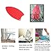 Tangser Multipurpose Silicone Iron Rest Pad for Ironing Board Hot Resistant Mat,Silicone Heat Resistant Iron Rest Pad (Red)