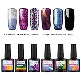 Gel Nail Polish Nails Art 6 Styles Gel Polish Set UV LED Semi Permanent Glitter Rainbow Cat Eye Lacquer 6x10ml