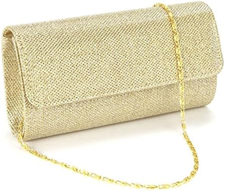 Gyeitee 3-in-1 Women Glitter Evening Clutch Bag, Party Spark Handbag Clutch Bag Bridal Purse Wedding Bag