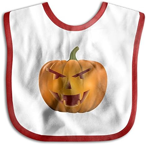 OcTup Halloween Vampire Pumpkin Breathable Unisex Baby Bibs Absorbent Cotton Bibs Drool Bibs