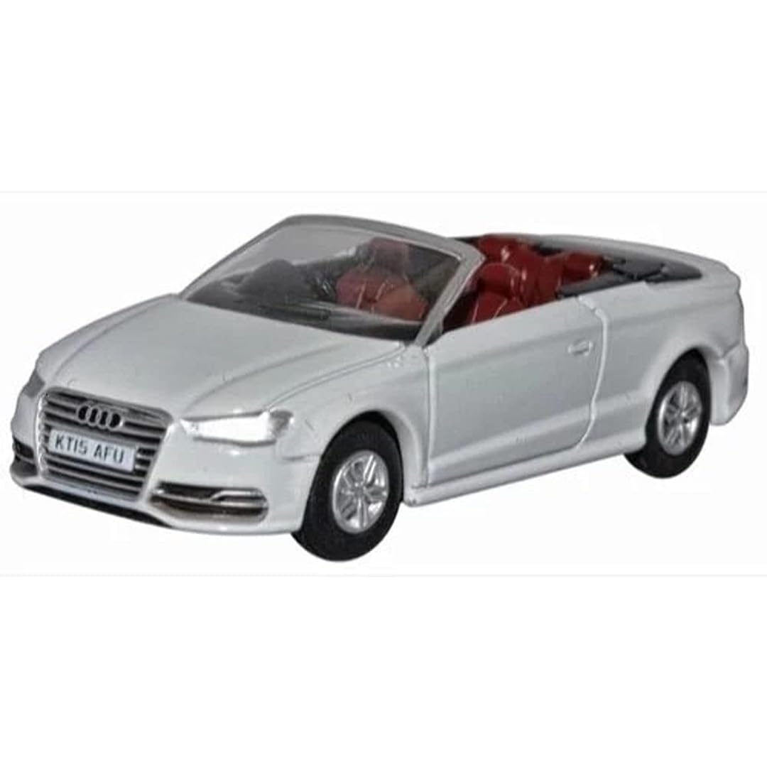 Oxford Diecast 1:76 Audi S3 Cabriolet Glacier White Collectable model 76S3001
