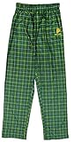 Oregon Ducks NCAA Big Boys Plaid Pajama Pants - Green