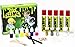 Amplifusion LARGEST DIY Slime Kit - Glow-In-The-Dark, 6 Neon Colors, 3 Glitters, Slime Beads, Slime Crystals Fun & Educational Gift!
