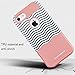 iPhone 7 Case, BENTOBEN Ultra Slim Dual Layer Hard PC Shell Flexible TPU Shock Absorption Bumper Wave Pattern Durable Hybrid Protective Case for iPhone 7 (2016 Release), Rose Gold