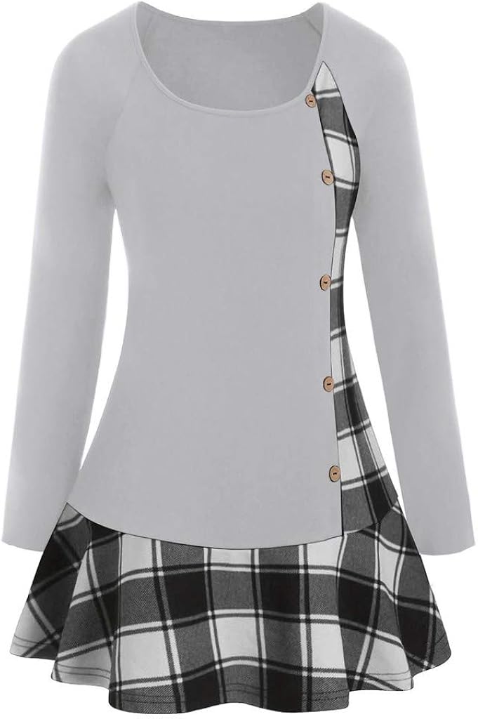 plus size plaid shirt dress