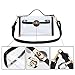 Yocatech Transparent Crossbody Bags Messenger Bags For Women NFL Stadium Approved (Black)
