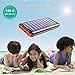 Portable Charger Power Bank Solar Charger-24000mAh External Battery Pack High Capacity with USB Fan and 3 USB Port for All The Smart Phone,Android Phone,and Other Tablet-(red)