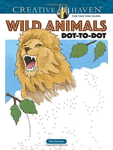 Creative Haven Wild Animals Dot-to-Dot Coloring Book (Adult Coloring Books: Animals)