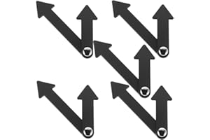 Hohopeti 5Pcs Plastic Clock Hands for DIY Classroom Projects Teaching Clock Hand Props Engaging Telling Tools for School Activities and Learning Concepts