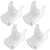 4 Pcs 99110437 Range Hood Light Lens Cover Fit for 41000 40000 42000 45000 BP43 S99110437 99110437 Series Range Hood Models, White and Doesn't Yellow Easily