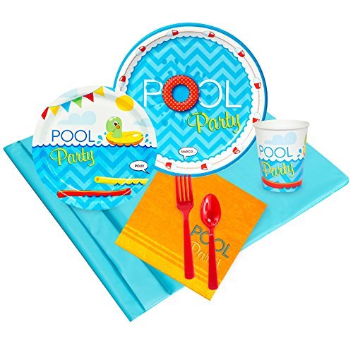 BirthdayExpress Summer Beach Ball Pool Party Supplies - Party Pack for 16