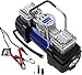 EPAuto 12V Duo Power Portable Air Compressor Pump with Alligator Clamps Direct to Battery for Small ATV/Truck/SUV/Sedan Tires