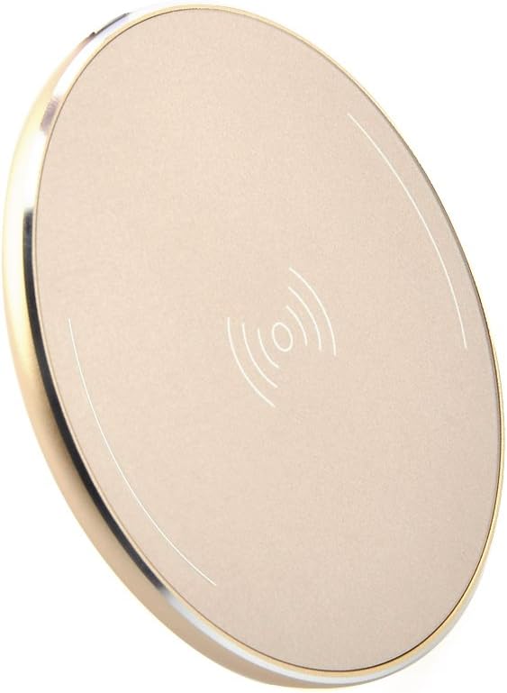 Bnest Wireless Charger, QI Lower Power V1.1 Mini Wireless Charging Pad for for Samsung Galaxy S6/S6 Edge/S6 Edge Plus/S7/S7 Edge, and All Qi-Enabled Devices(Gold)