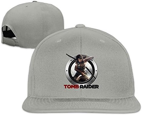 LowkeyNr1 Tomb Raider Game Logo Adjustable Flat Baseball Cap/Hat For Unisex Ash