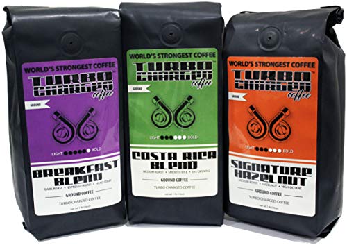 World's Strongest Coffee - Turbo Charged Coffee - Ground Coffee (Performance Pack, (3) 16oz Bags) - Thumbnail 4