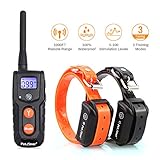 Petrainer PET916-2 Shock Collar for 2 Dogs 100% Waterproof Electric Dog Shock Collar with Remote Rechargeable Dog Training Collar with Beep Vibrating (10-100lbs)