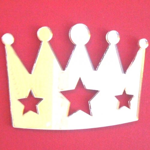 Super Cool Creations Kings Crown Mirror - 50cm x 30cm