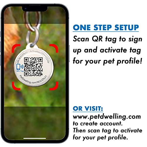 Pet Dwelling Premium QR Code Pet ID Tags Dog Tags and Cat Tags