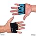 The Gripper Glove | Fit Four Callus Guard Fitness Gloves for WODs, Weightlifting & Cross Training Athletes - Enhanced Silicone Grip Palm (Blue, X-Small)