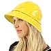 Rain Bucket Hat Cap Waterproof Packable Adjustable Yellow