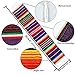 Aneco 2 Pack 14 by 84 Inches Mexican Table Runner Mexican Serape Blanket Cotton Colorful Fringe Table Runners for Mexican Wedding Party Kitchen Outdoor Decorations