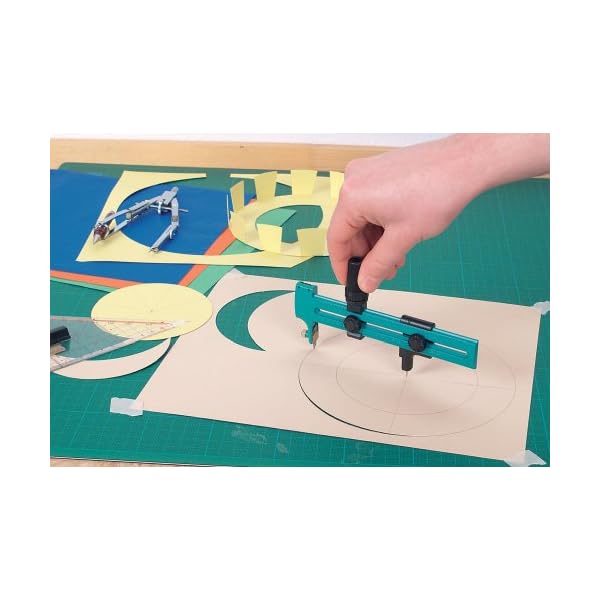wolfcraft 4151000 Kreissschneider aus Kunststoff fÃ¼r Papier, Folien, Leder I inklusive 2 Ersatzklingen im Magazin Ã¸ 23 cm – Bild 4