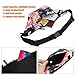 LOKASS Fanny Packs for Women Sport Waist Pack Floral Shoulder Bag with Adjustable Strap Large Capacity Perfect for Womens Running Hiking Cycling Jogging