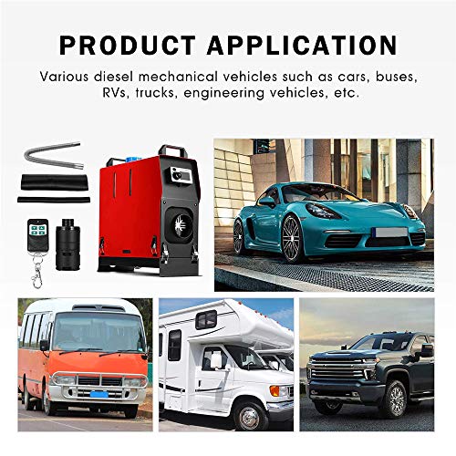 Diesel Air Heater 5KW 12V All in One Fuel Car Parking Heater With Remoter Controller with LCD Knob Switch For Car Truck Boat Trailer Motor-Home