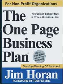 James horan one page business plan picture