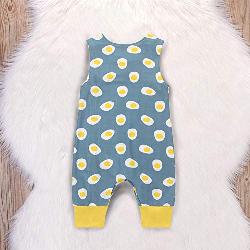 Tronet Newborn Kids Baby Boys Cartoon Animal Print Romper Jumpsuits Clothes Summer Beige - Thumbnail 2