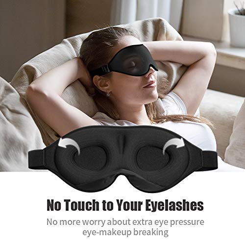 2020 Upgraded Sleep Eye Mask for Women Men, Soft Eye mask for Sleeping