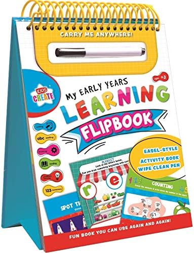 Toy Educational Early Years Learning Writing ABC Spelling Acvtivity Book Numeracy Clean Wipe