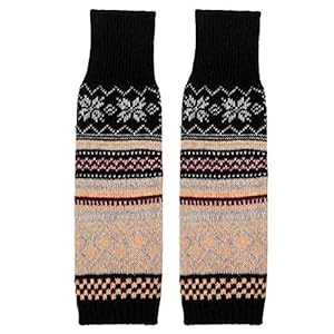 Womens been Warmers, winter warme zachte enkel knie warmers gebreide haak boheemse been warmer boot manchetten sokken