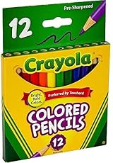 CRAYOLA Half Length Colouring Pencils Assorted 12 Pack - Tough Break Resistant view 3