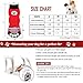 RilexAwhile Dog Socks Non-Slip Pet Cat Socks with Rubber Reinforcement Knit Three Sections Long Socks for Dogs with Traction Soles Small Medium Large Dogs Paw Protector for Indoor Wear, 4PCS (L, Red)