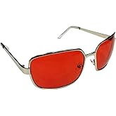 Costume Agent Fight Soap Salesman Halloween Costume Cosplay Red Sunglasses Accessory