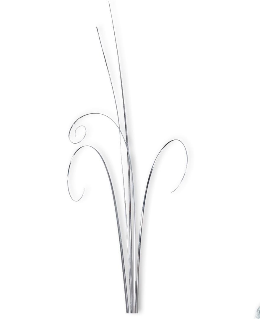 50 STRANDS SILVER BEAR GRASS LEAF ONION WEDDING CUPCAKES CAKE TOPPER