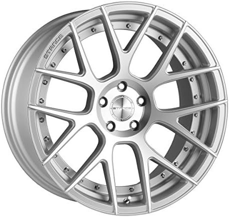 20" Inch Stance SC-8 Matte Silver Machine Wheels Rims Only | Set of 4 | Financing Available | Infiniti Audi Mercedes Dodge Chevy Chrysler Acura Ford Lexus Nissan BMW