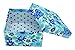 Cypress Lane Square Rigid Gift Box, a Nested Set of 4, 3.5x3.5x2 to 6x6x4 inches (Blue)